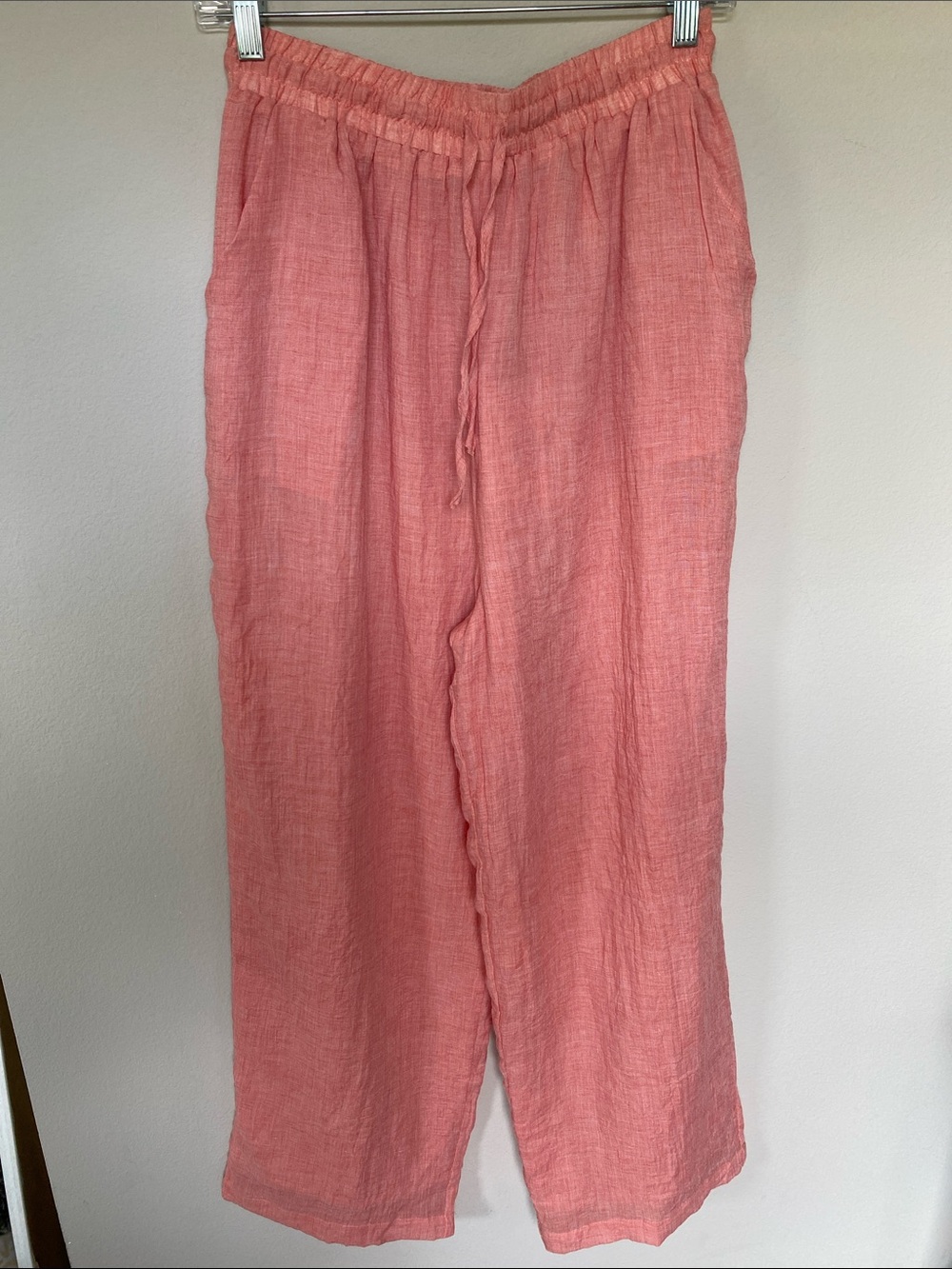 Q2 Eleve Crinkled Wide Leg Pants